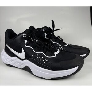 Nike Fly By Mid 3 Basketball Shoes Mens Size 10 Black/White Sneakers DD9311-003